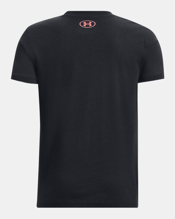 Boys' UA Videogame Branded Short Sleeve in Black image number 1